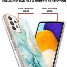 Colorful Shop Samsung Galaxy A52 5g/4g Ince Tpu Mermer Desen Yumuşak Tampon (Yurt Dışından)