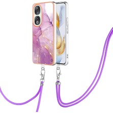 Colorful Shop Onur Için Kılıf 90 5g Tampon Crossbody Kordon Askısı Mermer Anti-Scratch (Yurt Dışından)