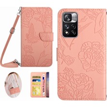 Colorful Shop Xiaomi Redmi Için Not 11 5g Telefon Kılıfı Yumuşak Pu Deri Kelebekler &amp; (Yurt Dışından)