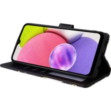 Colorful Shop Ile Uyumlu Samsung Galaxy A03S Premium Mermer Vintage Pu Deri Manyetik Kapatma Kılıfı Kayışlı Kapaklı (Yurt Dışından)