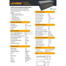 Lexron 100AH 48V Lifepo4 Pil Lityum Akü Lexron