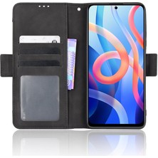 Colorful Shop Xiaomi Poco M4 Pro Ayarlanabilir Ayrılabilir Kart Tutucu Manyetik Kapatma Deri Cüzdan Kapak (Yurt Dışından)