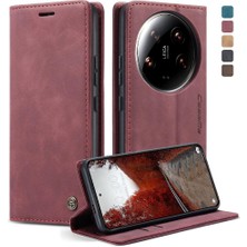 Colorful Shop Xiaomi 14 Için Flip Case Ultra Kılıf Kart Yuvası Kickstand Flip Folio Kitap Pu (Yurt Dışından)