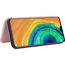 Colorful Shop Kart Tutucu Kickstand Tam Koruma Fiber ile Huawei Mate 30 Için Kılıf (Yurt Dışından)