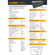 Lexron 200AH 12.8V Lifepo4 Pil Lityum Akü Lexron