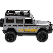 Bıyıklı Tobacco Çek Bırak Metal Off-Road Jeep Araba Gri