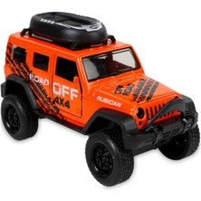 Bıyıklı Tobacco Çek Bırak Metal Off-Road Jeep Araba Turuncu