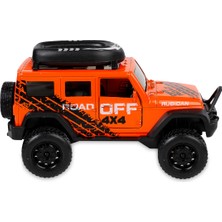 Bıyıklı Tobacco Çek Bırak Metal Off-Road Jeep Araba Turuncu