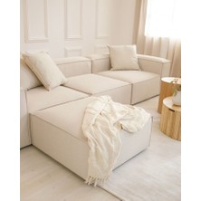Edsy Home Mira Relax Krem Renk Köşe Koltuk