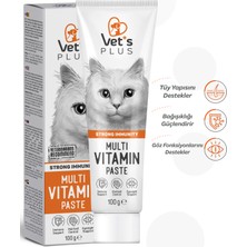 Vet's Plus Multivitamin Malt Macun 100gr (Yetişkin Kediler için Multivitamin Desteği)