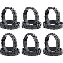 Teedoo 12 Adet Lastik Kaplama Jant Lastiği Irobot Roomba I7 I7 Artı E5 E6 E7 500 600 700 800 900 Serisi S9 S9 + Elektrikli Süpürge Parçası (Yurt Dışından)