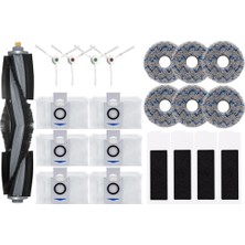 Teedoo Ecovacs Deebot T20 Omnı Aksesuarları Ana Yan Fırça Paspas Bezi Hepa Filtre Toz Torbası Yedek Yedek Parça (Yurt Dışından)