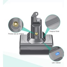 Teedoo 21.6 V V6 DC62 Pil Adaptörü + Ön/arka Filtreler Dyson V6 SV04 SV03 DC58 DC59 DC61 DC74 Hayvan DC72 Vakum Için Değiştirin (Yurt Dışından)