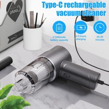 Teedoo El Elektrikli Süpürge Akülü 6000PA Güçlü Araba Elektrikli Süpürge 120W Hafif Mini El Tipi Elektrikli Süpürge, Ev, Evcil Hayvan Saç, Araba Için (Yurt Dışından)