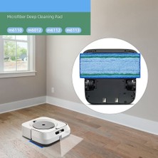 Teedoo 6 Adet Paspas Pedi Aksesuarları Irobot Braava Jet M6 Serisi Ultimate Robot Paspas Robot Islak Paspas Pedi Yedek Parçalar (Yurt Dışından)