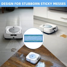 Teedoo 6 Adet Paspas Pedi Aksesuarları Irobot Braava Jet M6 Serisi Ultimate Robot Paspas Robot Islak Paspas Pedi Yedek Parçalar (Yurt Dışından)