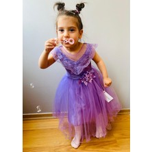 Taha Kids Minik Prenses Model Kız Çocuk Abiye Pembe