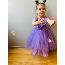 Taha Kids Minik Prenses Model Kız Çocuk Abiye Pembe