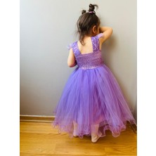 Taha Kids Minik Prenses Model Kız Çocuk Abiye Pembe