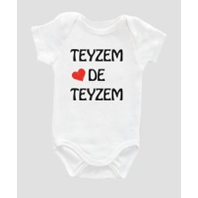 Outdoor One Organik  Pamuk Teyzem De Teyzem Bebek Body Çıtçıtlı Badi Zıbın Tulum ZBN032