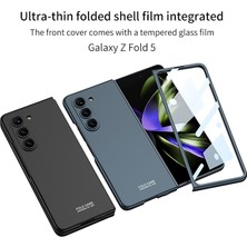 Eabhulie Samsung Galaxy Z Fold 5 Için Ekran Koruyuculu Ince Sert Pc Mat Telefon Kılıfı Gri (Yurt Dışından)