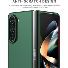 Eabhulie Samsung Galaxy Z Fold 5 Için Ince Sert Pc Koruyucu Kılıf Telefon Kılıfı Yeşil (Yurt Dışından)