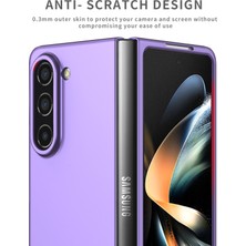 Eabhulie Samsung Galaxy Z Fold 5 Için Ince Sert Pc Koruyucu Kılıf Telefon Kılıfı Mor (Yurt Dışından)