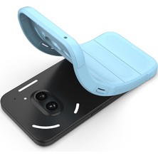 Eabhulie Nothing Phone 2A Için Kaymaz Yumuşak Silikon Telefon Kılıfı - Mavi (Yurt Dışından)