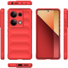 Eabhulie Xiaomi Redmi Note 13 Pro 4g Için Kaymaz Yumuşak Silikon Telefon Kılıfı - Kırmızı (Yurt Dışından)