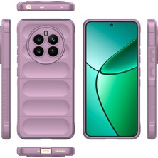 Eabhulie Realme 12+ Için Kaymaz Yumuşak Silikon Telefon Kılıfı - Mor (Yurt Dışından)