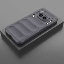 Eabhulie Nothing Phone 2A Için Kaymaz Yumuşak Silikon Telefon Kılıfı - Koyu Gri (Yurt Dışından)