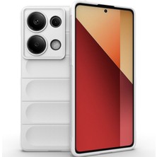 Eabhulie Xiaomi Redmi Note 13 Pro 4g Için Kaymaz Yumuşak Silikon Telefon Kılıfı - Beyaz (Yurt Dışından)