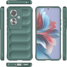 Eabhulie Oppo RENO11 F Için Kaymaz Yumuşak Silikon Telefon Kılıfı - Yeşil (Yurt Dışından)