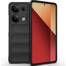 Eabhulie Xiaomi Redmi Note 13 Pro 4g Için Kaymaz Yumuşak Silikon Telefon Kılıfı - Siyah (Yurt Dışından)