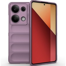 Eabhulie Xiaomi Redmi Note 13 Pro 4g Için Kaymaz Yumuşak Silikon Telefon Kılıfı - Mor (Yurt Dışından)