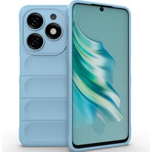 Eabhulie Tecno Spark 20 Için Kaymaz Yumuşak Silikon Telefon Kılıfı - Mavi (Yurt Dışından)