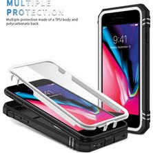 Eabhulie iPhone Se 2022/IPHONE Se 2022/IPHONE 8 / 7 / 6s / 6 Için Çift Katmanlı Slayt Lens Kapak Halka Tutucu Standı ile Telefon Kılıfı - Beyaz (Yurt Dışından)