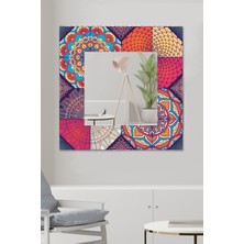 Hediyeler Kapında Dekoratif Kare Duvar Aynası Antre Salon Banyo Ofis Aynası 60X60