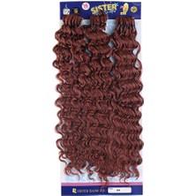 Sister Afro Dalgası Saç / Kızıl Bakır 350