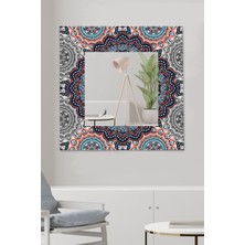 Hediyeler Kapında Dekoratif Symmetry Duvar Aynası Antre Salon Banyo Ofis Aynası 60X60