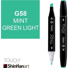 Shinhan Art Art Touch Twin Marker G58 Mint Green Light