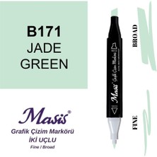 Masis Twin Çift Uçlu Marker Kalemi 171 Jade Green