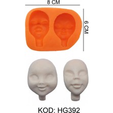 Depposite Surat Yüz 2’li Figürlü Gıda Silikon Kalıbı