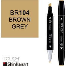 Shinhan Art Art Touch Twin Marker BR104 Brown Grey