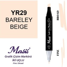 Masis Twin Çift Uçlu Marker Kalemi 29 Barely Beige