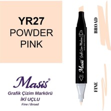 Masis Twin Çift Uçlu Marker Kalemi 27 Powder Pink