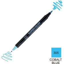 Zig Kurecolor Mangaka Fine&brush Çift Taraflı Kalem CNKC-2200 No 305 Cobalt Blue