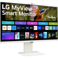 Lg 32" 32SR85U-W Myview 5ms 60Hz (Hdmı+Type-C) Airplay 2 4K UHD IPS Akıllı Monitör With Webos And Built-In