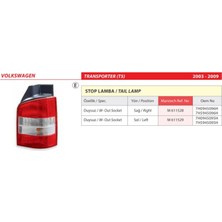 Mars Vw Transporter Stop Lambası (03-09) Duysuz Sol