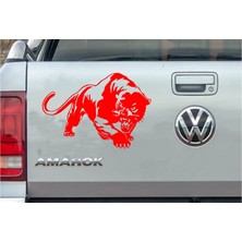 Sticker Usta Panter Panther Kaplan Puma Oto Sticker Araba Sticker Q47